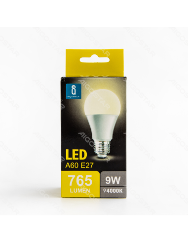 LAMP.AIGO LED 9W E27 840 BOX